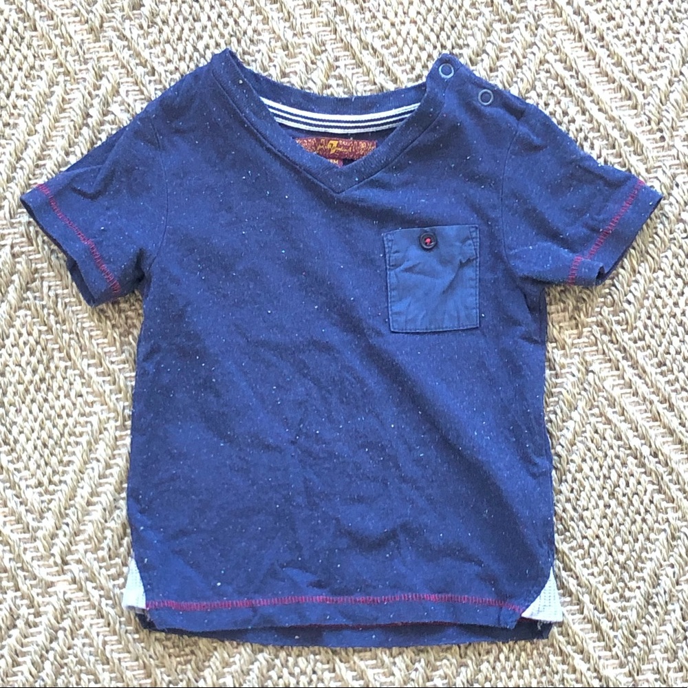 7 for All Mankind Blue Tee T-Shirt. 18 months